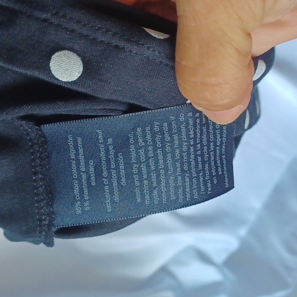 Tommy Hilfiger Dress, Large, Navy w/white polka dots - Picture 7 of 7